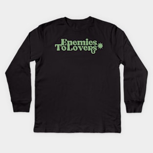 Enemies To Lovers Romance Reader Booktok Kids Long Sleeve T-Shirt